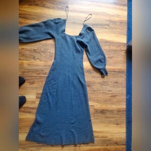 Dark Grey Zara Maxi Sweater Dress